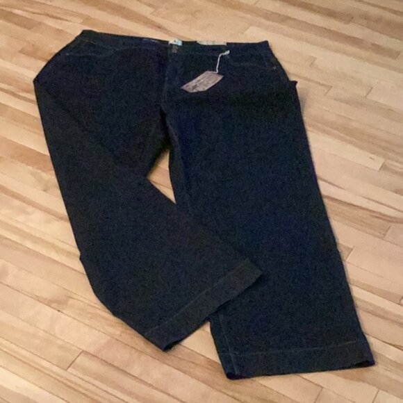 Dc Jeans Curvy Fit High Rise Wide Leg Dark Wash Jeans - Picture 3 of 10